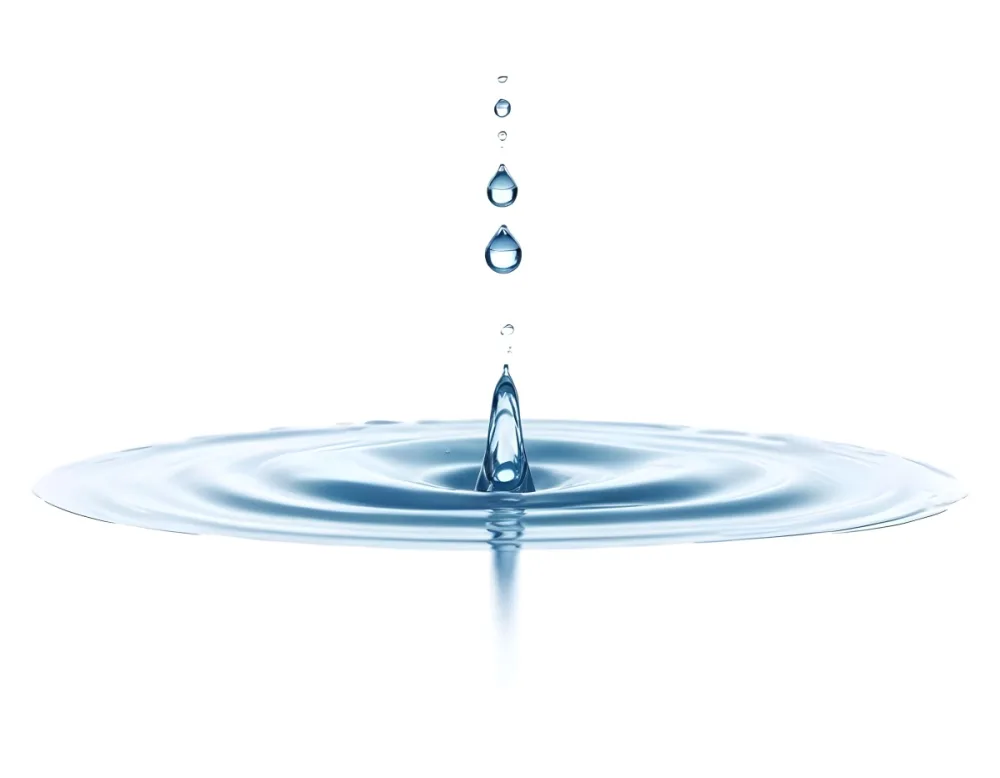 A Water Drop Falling Into A Body Of Water Creating Ripples Isolated On A White Background Studio Shot High Speed Photography 25 42a1