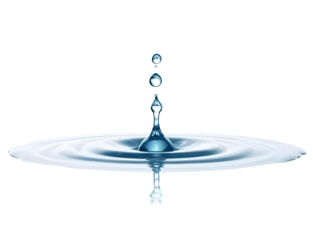 A Water Drop Falling Into A Body Of Water Creating Ripples Isolated On A White Background Studio Shot High Speed Photography 41 C4b8