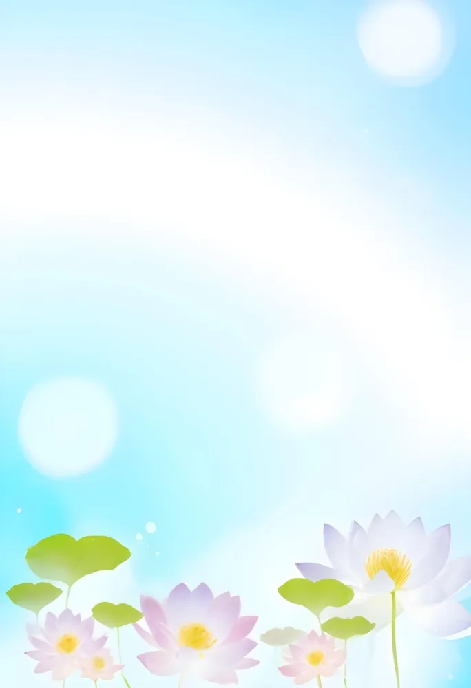 A White Lotus Flower With A Blue Center And A White Leaf In The Bottom Left Corner Green Background With Green Bokeh 12 C0db