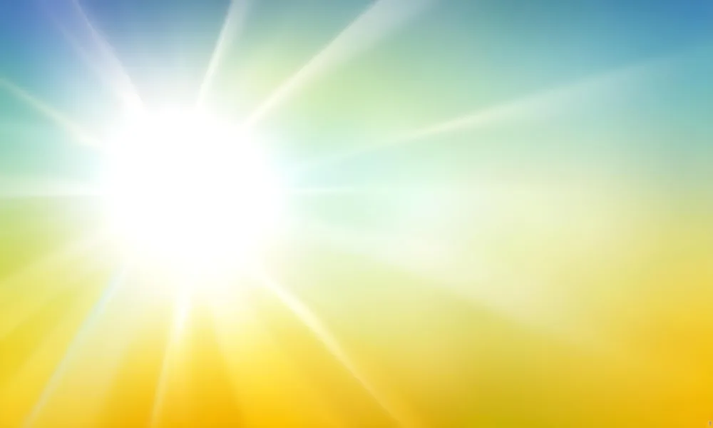 Abstract Background With A Gradient Of Blue Green Yellow And White With Lens Flare Effect Bright And Sunny Day 23 D705