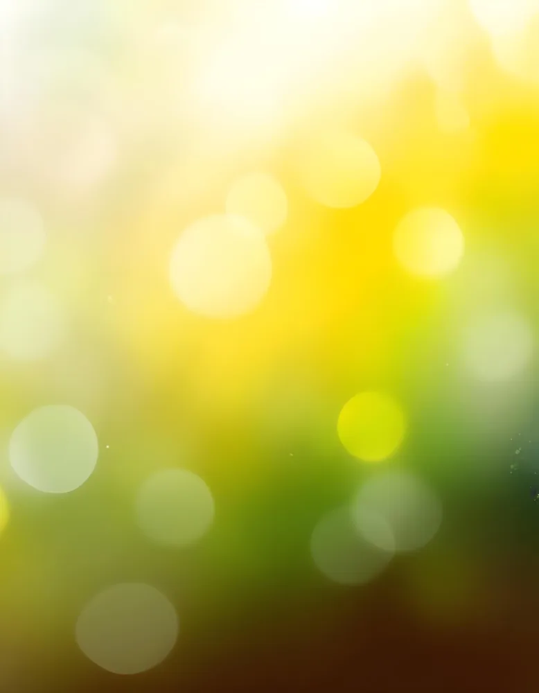 Abstract Background With Yellow And Green Bokeh Lights Creating A Dreamy And Ethereal Atmosphere With Sunlight Streaming From The Top Left Corner 13 Afbd
