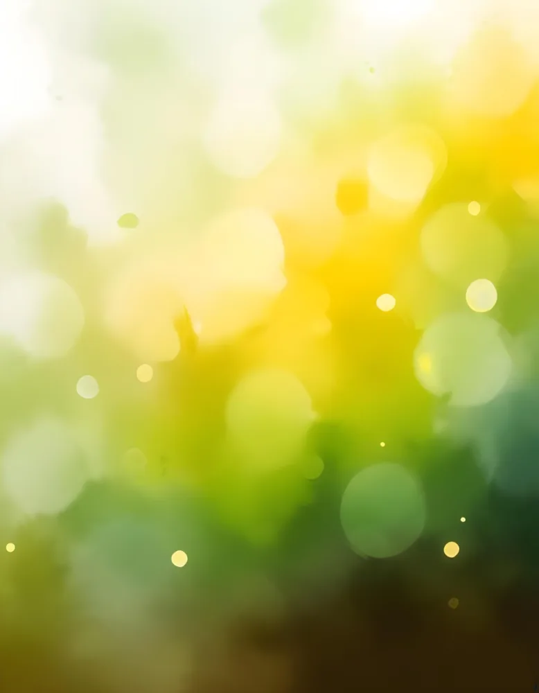 Abstract Background With Yellow And Green Bokeh Lights Creating A Dreamy And Ethereal Atmosphere With Sunlight Streaming From The Top Left Corner 34 B2e5