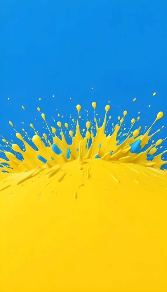 Adorable Cartoon Style Yellow And Blue Abstract Ba 20 3ca7