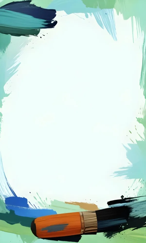 Background With Green And Blue Brush Strokes 4 5e11