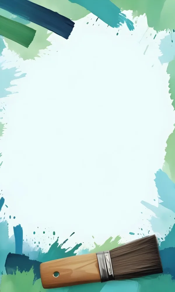 Background With Green And Blue Brush Strokes 6 E4fd
