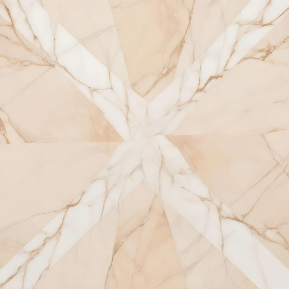Beige And White Marble Textured Surface With A Symmetrical Pattern 3 F5b6