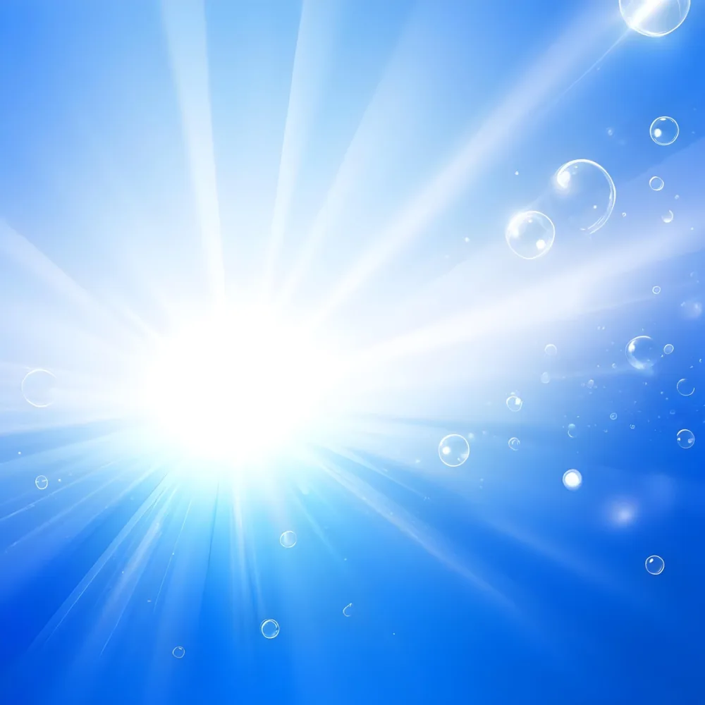 Blue Abstract Background With Light Rays And Bubbles 7 C459