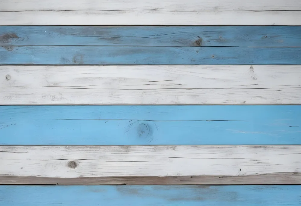 Blue And White Painted Wooden Planks Arranged Horizontally Creating A Rustic And Textured Background With Visible Wood Grain And Weathered Appearance 14 9dd5