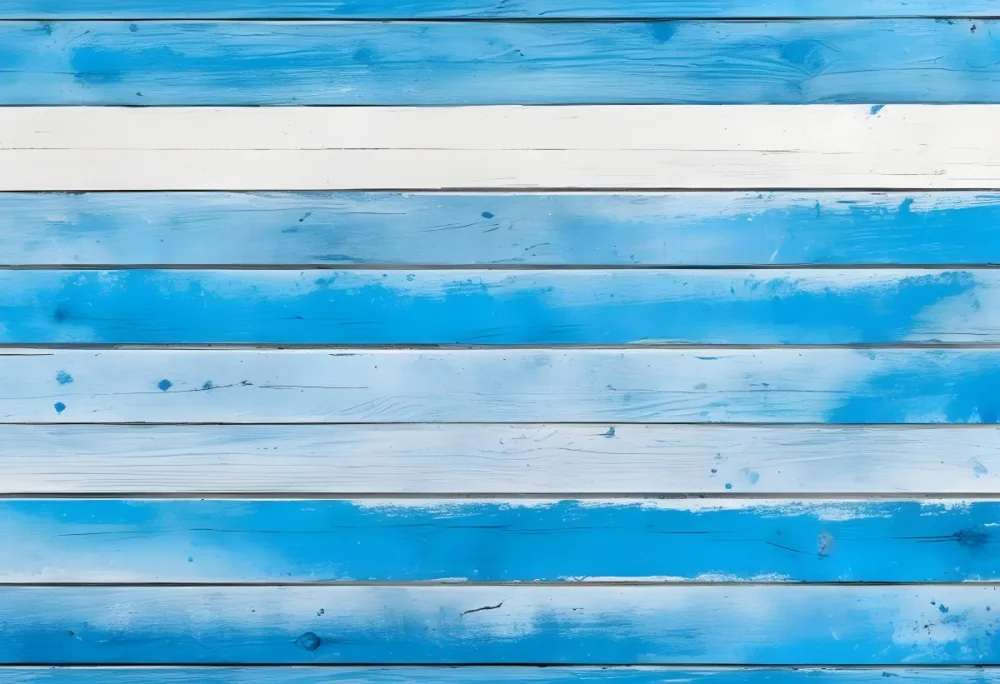 Blue And White Wooden Planks Arranged Horizontally Creating A Textured Background With A Rustic And Weathered Appearance Suitable For Various Design Purposes 20 144a