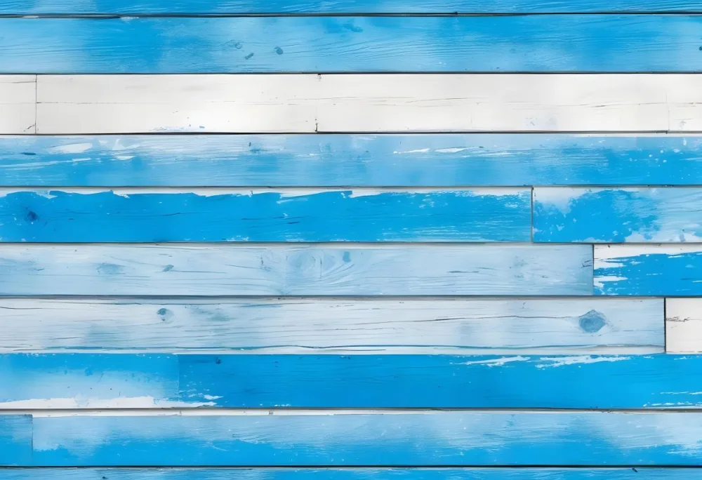 Blue And White Wooden Planks Arranged Horizontally Creating A Textured Background With A Rustic And Weathered Appearance Suitable For Various Design Purposes 26 17c1