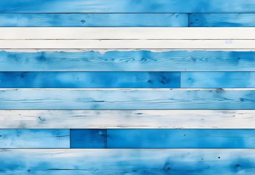 Blue And White Wooden Planks Arranged Horizontally Creating A Textured Background With A Rustic And Weathered Appearance Suitable For Various Design Purposes 27 200b