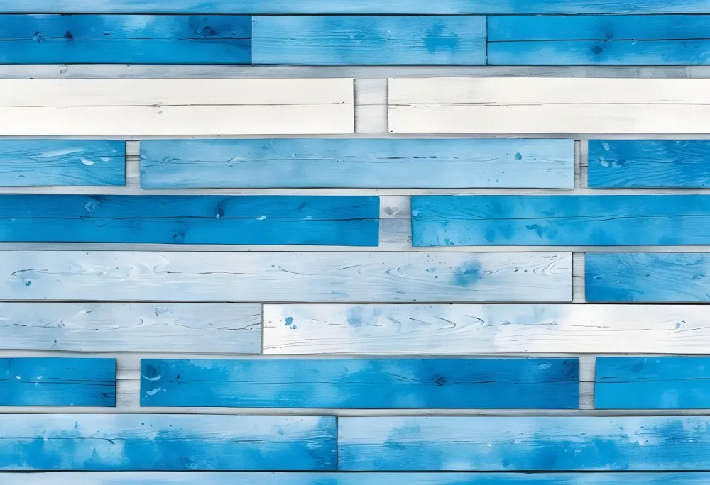 Blue And White Wooden Planks Arranged Horizontally Creating A Textured Background With A Rustic And Weathered Appearance Suitable For Various Design Purposes 8 Ec70