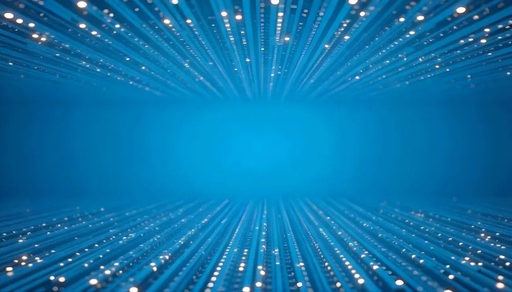 Blue Background With A Circuit Board Pattern The Lines Are White And There Are Small Dots Of Light At The Intersections 8 9e72