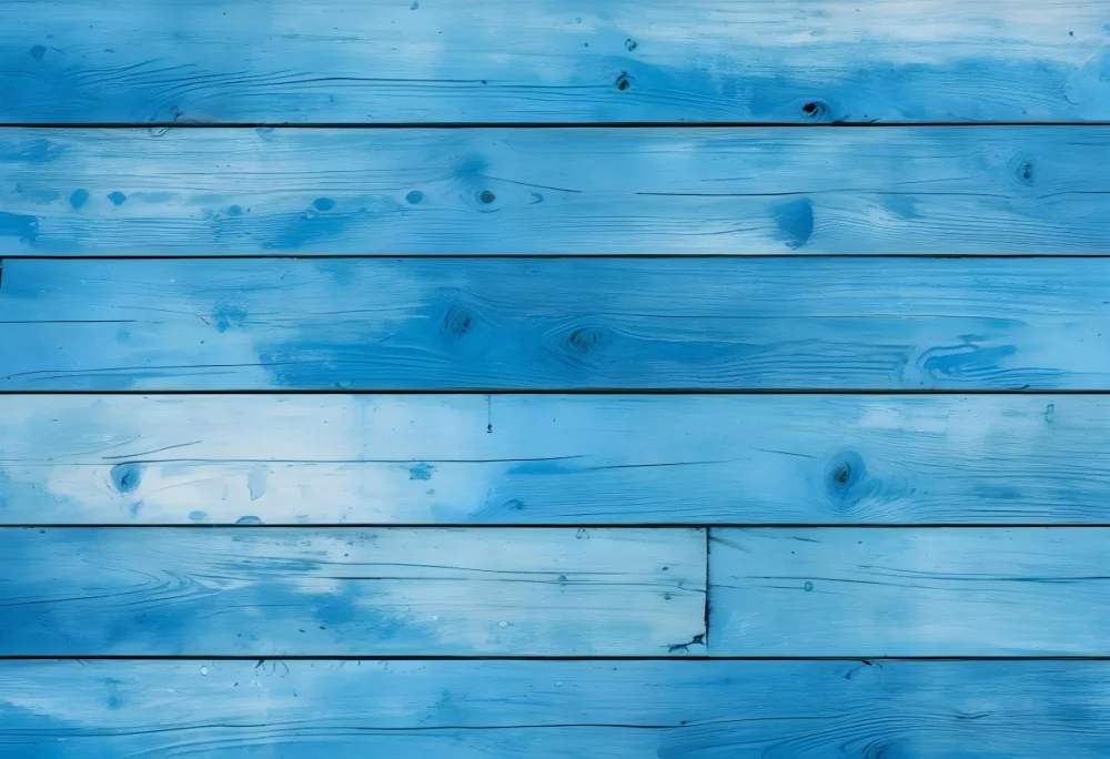Blue Painted Wooden Planks Horizontal Arrangement Weathered Texture Rustic Charm Close Up Shot Natural Light Vintage Aesthetic Textured Surface Aged Appearance Simple Background 36 E4c5