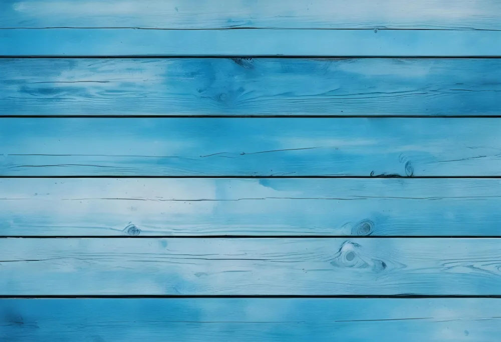 Blue Painted Wooden Planks Horizontal Arrangement Weathered Texture Rustic Charm Close Up Shot Natural Light Vintage Aesthetic Textured Surface Aged Appearance Simple Background 47 4570