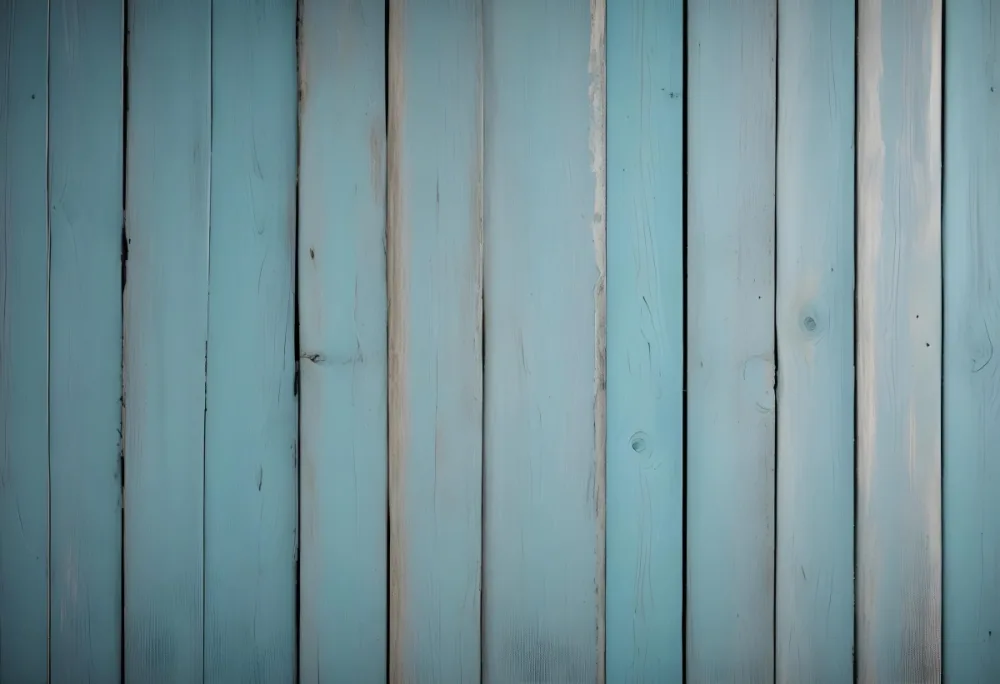 Blue Painted Wooden Planks Horizontal Arrangement Weathered Texture Rustic Charm Close Up Shot Natural Light Vintage Aesthetic Textured Surface Aged Appearance Simple Background 52 0790