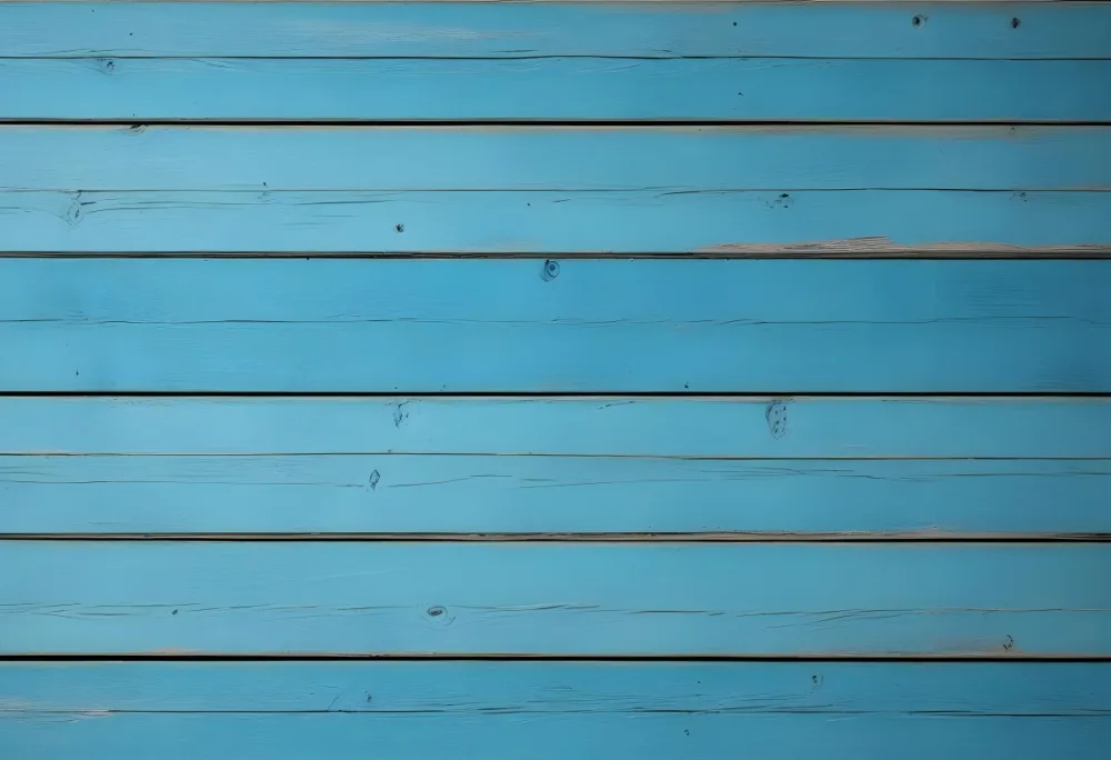 Blue Painted Wooden Planks Horizontal Arrangement Weathered Texture Rustic Charm Close Up Shot Natural Light Vintage Aesthetic Textured Surface Aged Appearance Simple Background 65 69c7