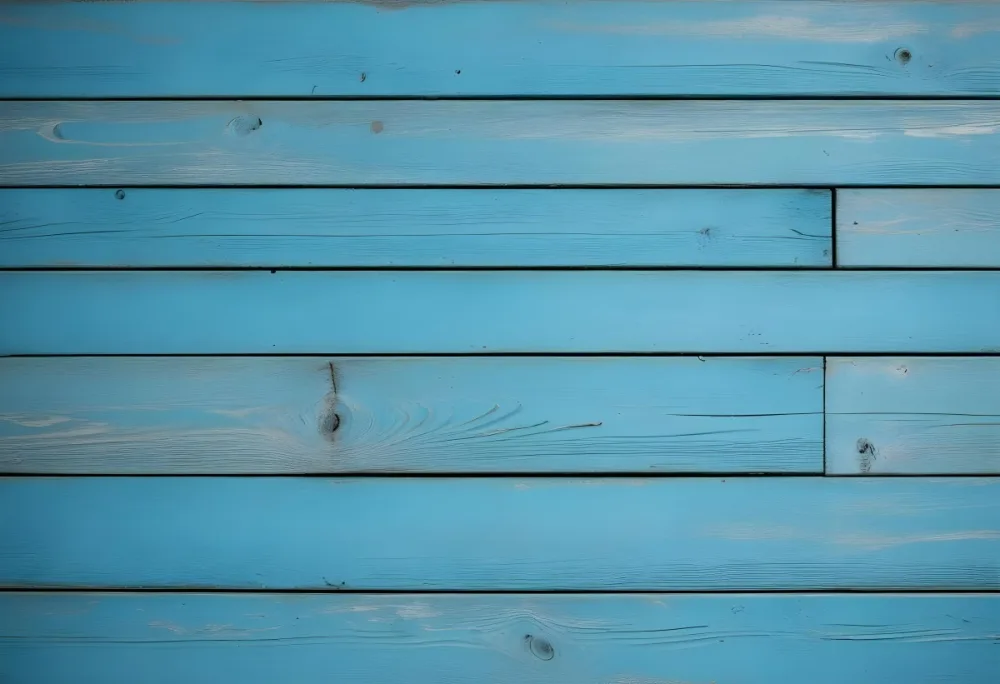 Blue Painted Wooden Planks Horizontal Arrangement Weathered Texture Rustic Charm Close Up Shot Natural Light Vintage Aesthetic Textured Surface Aged Appearance Simple Background 68 D85a