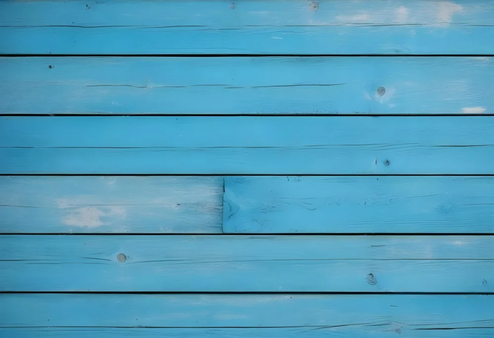 Blue Painted Wooden Planks Horizontal Arrangement Weathered Texture Rustic Charm Close Up Shot Natural Light Vintage Aesthetic Textured Surface Aged Appearance Simple Background 76 3254