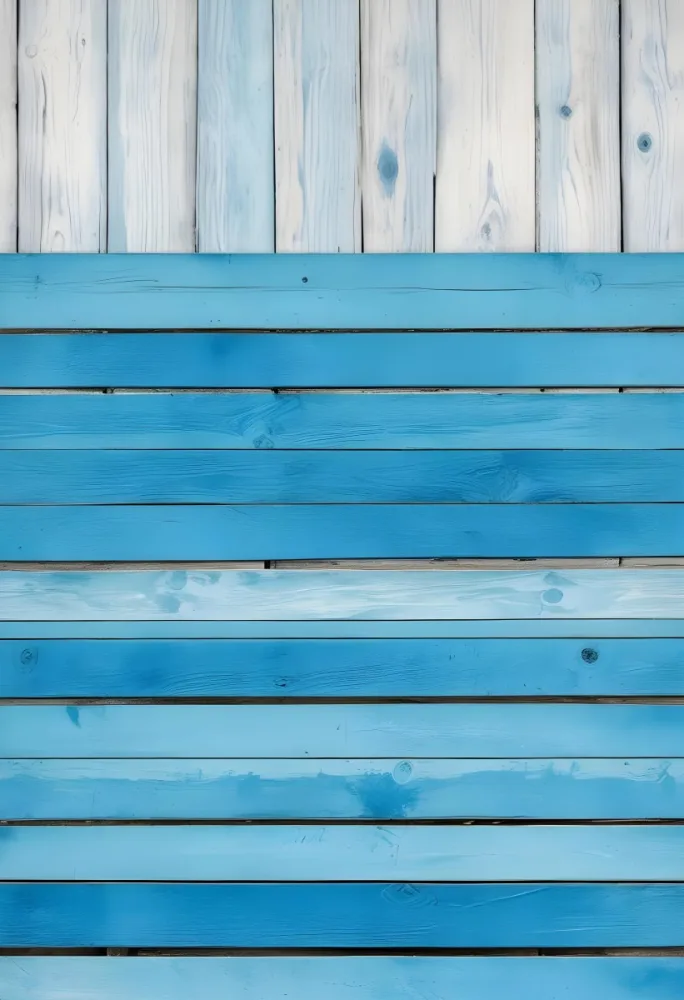 Blue Painted Wooden Planks Horizontal Lines Weathered Texture Rustic Charm Vintage Aesthetic Vibrant Color Natural Light Simple Composition 22 929d