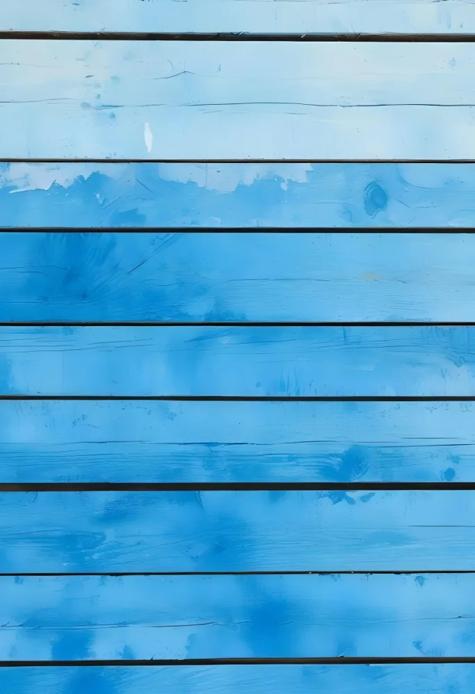 Blue Painted Wooden Planks Horizontal Lines Weathered Texture Rustic Charm Vintage Aesthetic Vibrant Color Natural Light Simple Composition 6 F43e