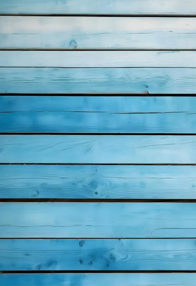 Blue Painted Wooden Planks Horizontal Lines Weathered Texture Rustic Charm Vintage Aesthetic Vibrant Color Natural Light Simple Composition 9 Cc36
