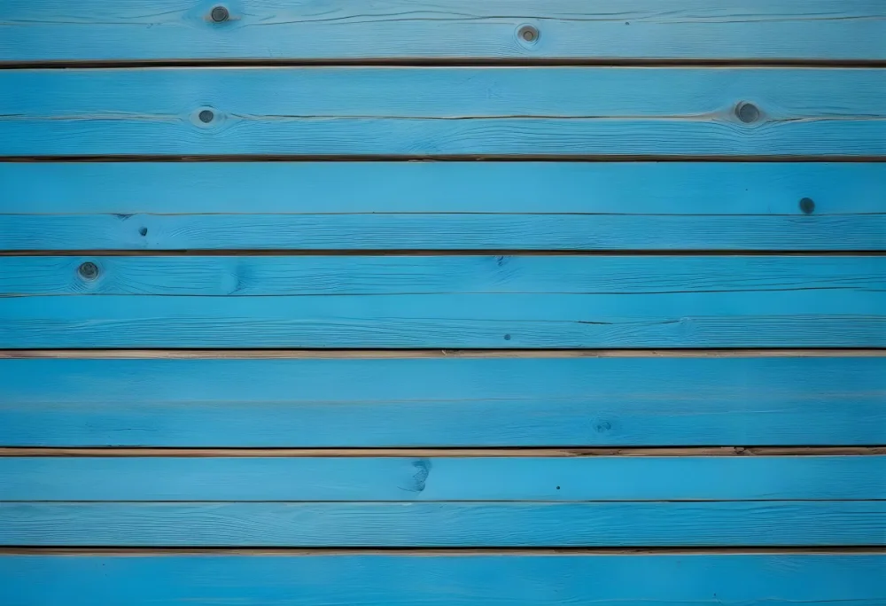Blue Painted Wooden Planks With Visible Wood Grain And Knots Arranged Horizontally Creating A Rustic And Textured Surface 7 E0c6