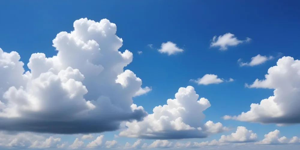 Blue Sky With Scattered White Clouds 12 A80d