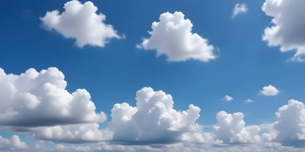 Blue Sky With Scattered White Clouds 7 4138