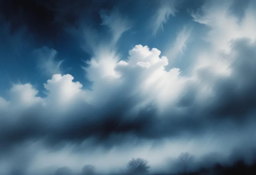 Blue Sky With Wispy White Clouds 1 Ad52
