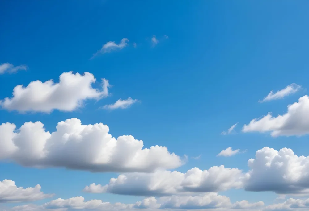 Blue Sky With Wispy White Clouds 78 087d