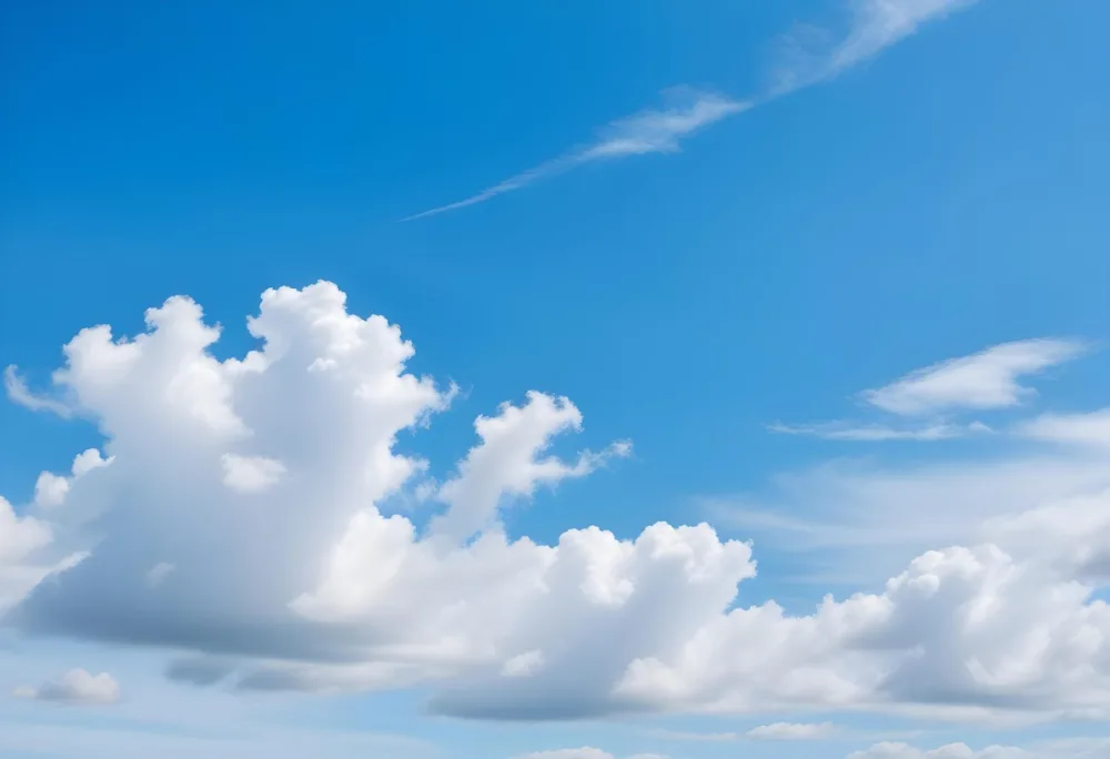Blue Sky With Wispy White Clouds 80 F7fd