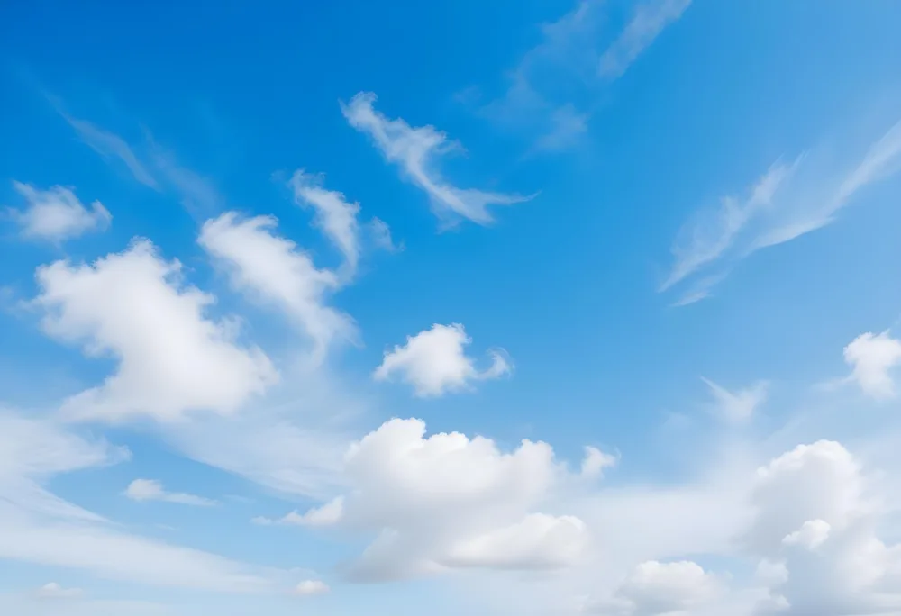 Blue Sky With Wispy White Clouds 93 3604