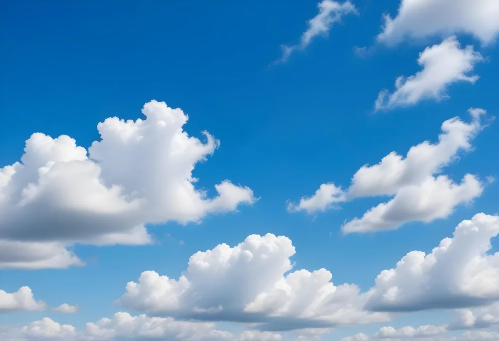 Blue Sky With Wispy White Clouds 98 Ea55