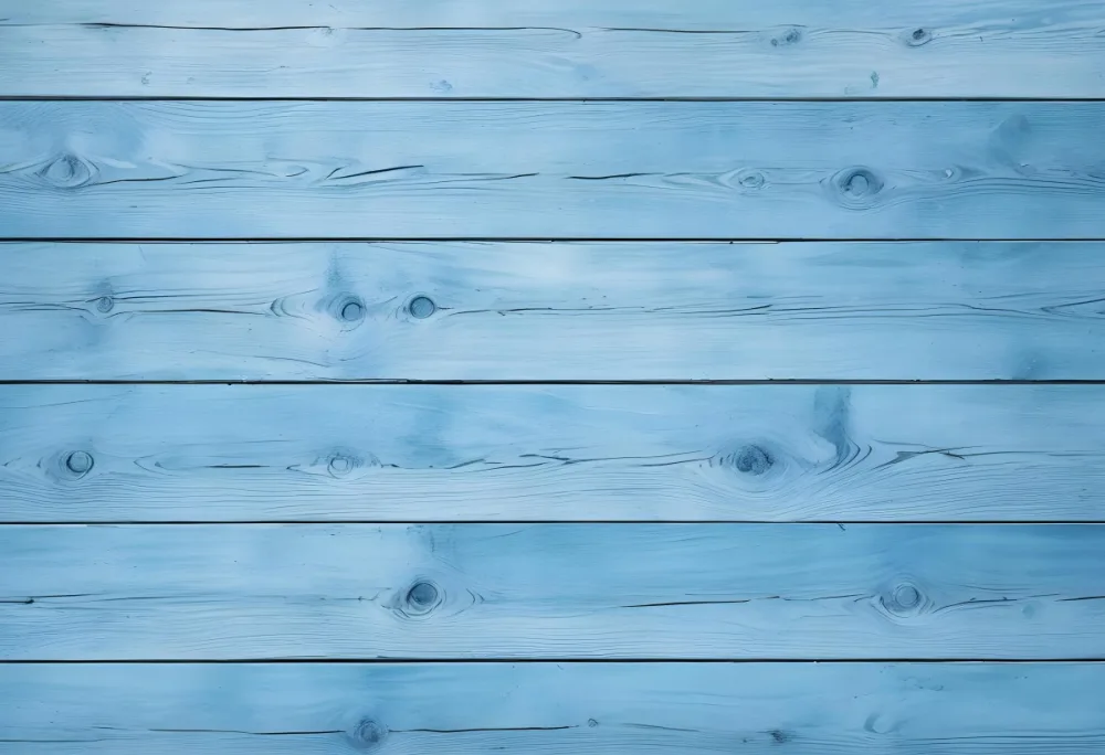 Blue Wooden Planks Arranged Horizontally Creating A Textured Surface With Visible Wood Grain And Knots Light Blue Color Rustic Style 14 C454