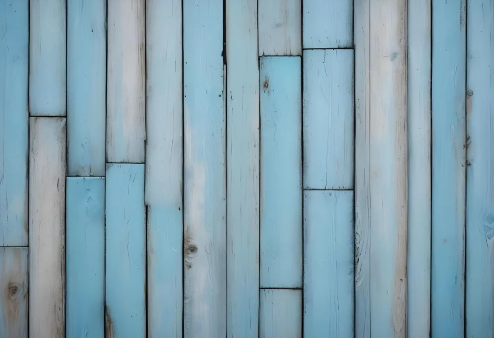 Blue Wooden Planks Background Horizontal Lines Light Blue Color Rustic Style Aged Wood Natural Texture Simple Design Weathered Surface Vintage Look 6 D38d