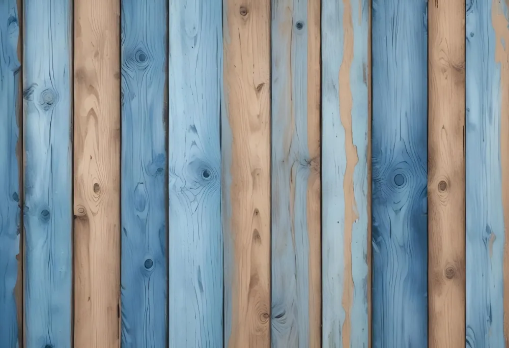 Blue Wooden Planks
