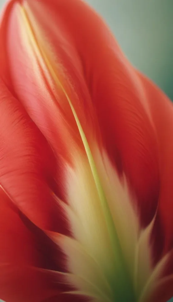 Close Up Of A Pink And White Tulip Flower With Soft Focus Showing The Delicate Petals And Stamen 1 20bb