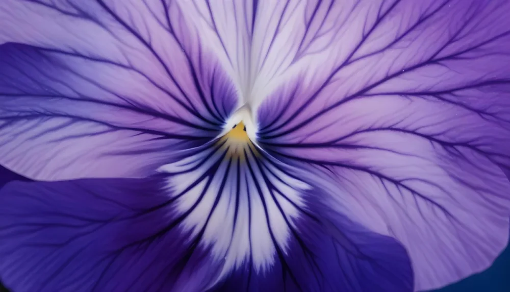 Close Up Of A Vibrant Purple Pansy Flower With Soft Petals And A Deep Blue Center 19 6704