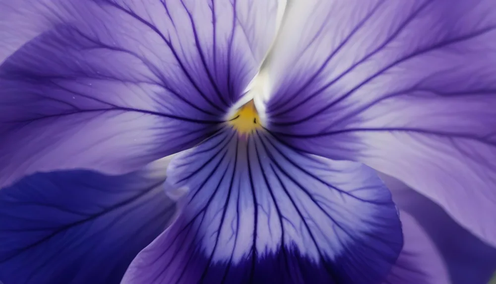 Close Up Of A Vibrant Purple Pansy Flower With Soft Petals And A Deep Blue Center 22 9e23