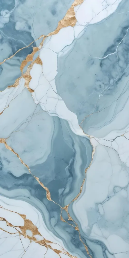 Closeup Of A Light Blue And White Marble Texture With Veins And Patterns 6 F61b
