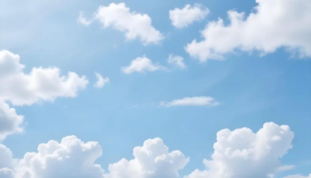 Cloudy Blue Sky With Wispy White Clouds 13 7a5d