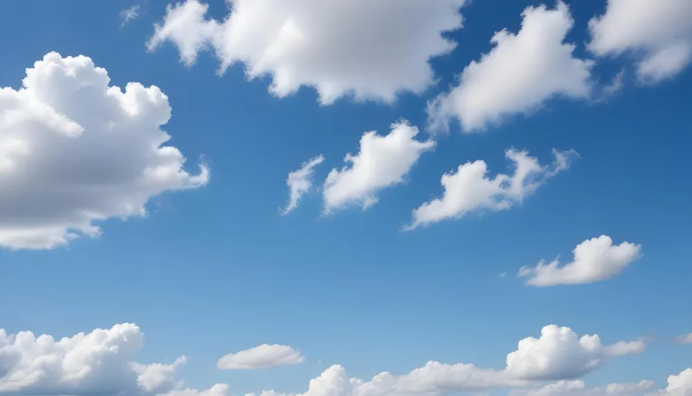 Cloudy Blue Sky With Wispy White Clouds 3 C917