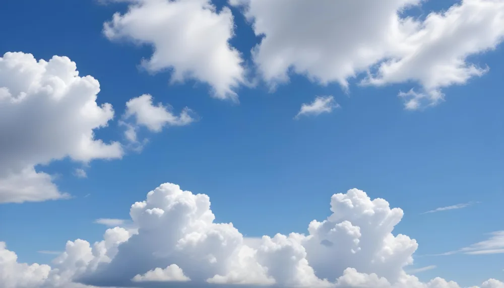 Cloudy Blue Sky With Wispy White Clouds 5 C252