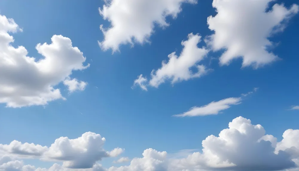 Cloudy Blue Sky With Wispy White Clouds 7 2b01
