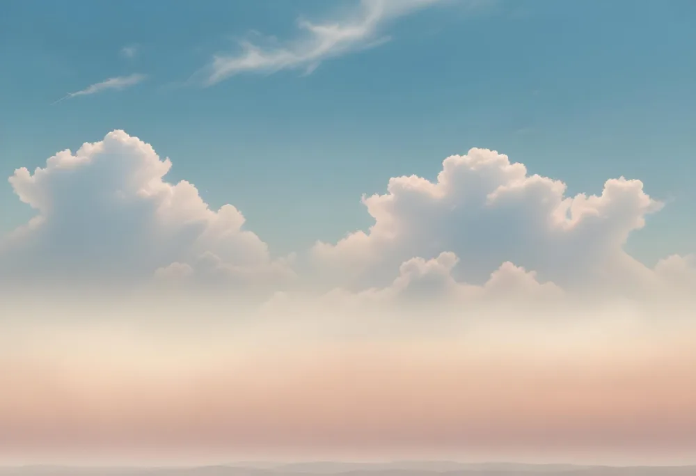 Cloudy Sky With A Soft Hazy Horizon 5 4843