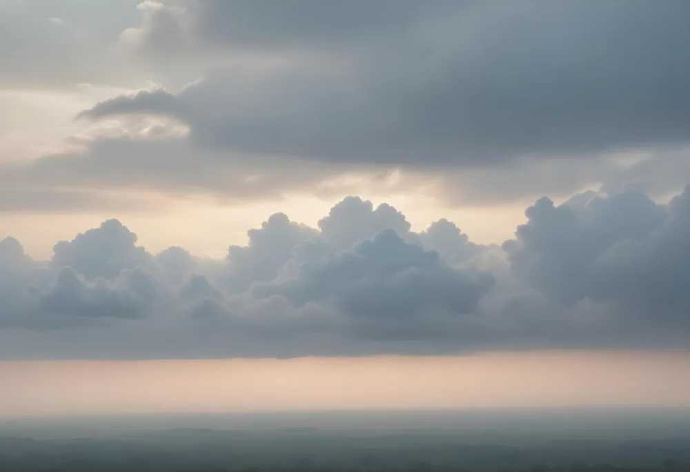 Cloudy Sky With A Soft Hazy Horizon 9 D49a