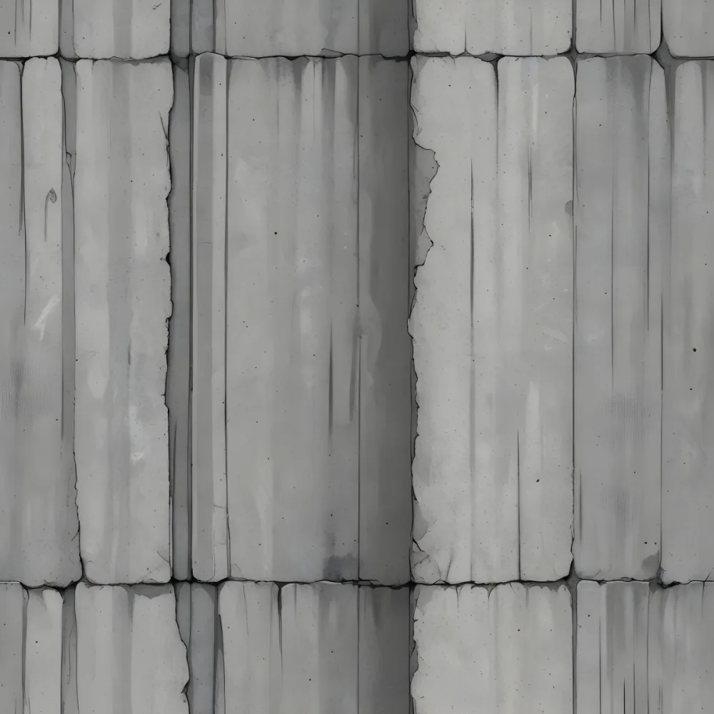 Concrete Wall With Vertical Grooves And A Slightly Uneven Textured Surface 53 984b