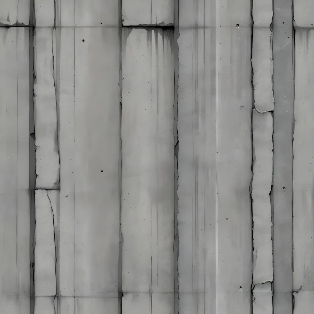 Concrete Wall With Vertical Grooves And A Slightly Uneven Textured Surface 54 E62e
