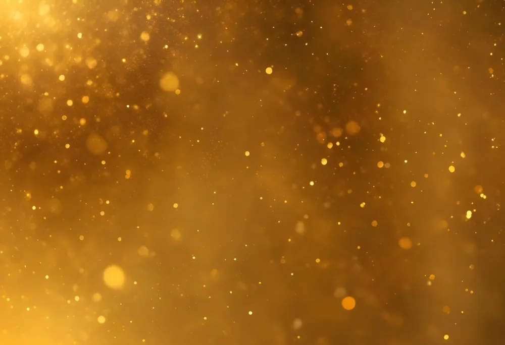 Dark And Mysterious A Close Up Image Of A Golden Glittery Surface With A Textured Granular Appearance Dark Shadows And Fog Blurred Neo Expressionism 95